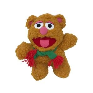 Vintage 1987 Henson Associates Inc Muppets Baby Fozzie Bear Plush Stuffed Animal